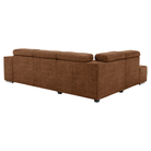Set canapea BLOIS, maro, pe stânga, 264x210x79 cm Kondela