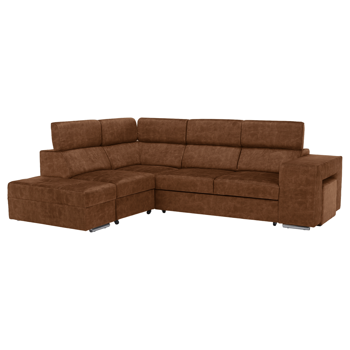 Set canapea BLOIS, maro, pe stânga, 264x210x79 cm Kondela