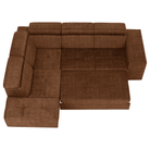 Set canapea BLOIS, maro, pe stânga, 264x210x79 cm Kondela