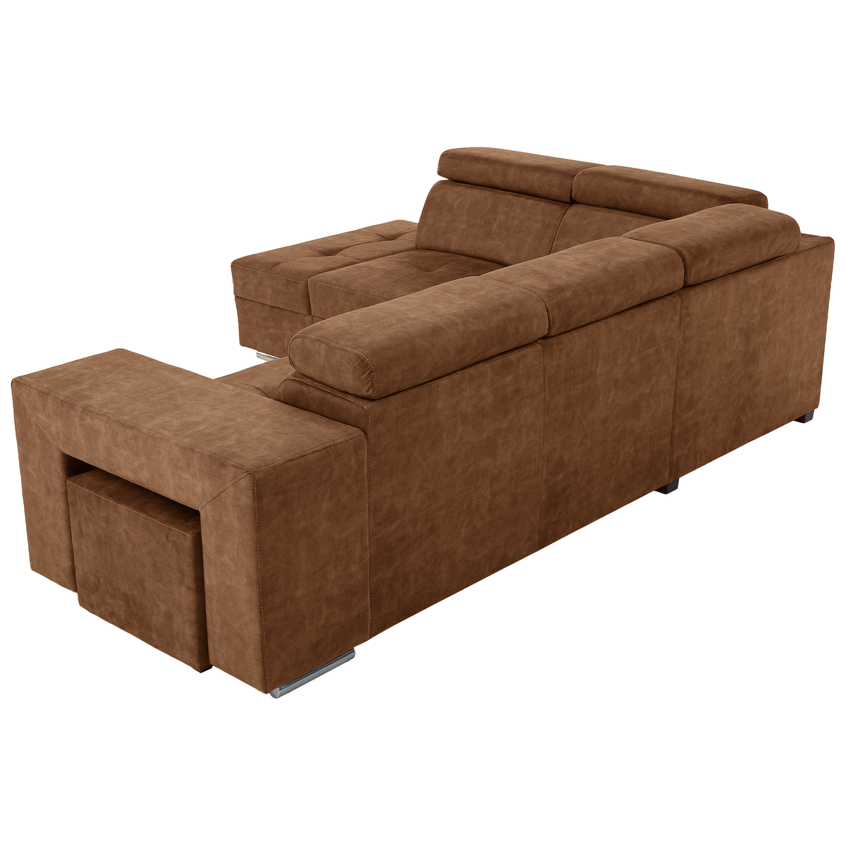Set canapea BLOIS, maro, pe stânga, 264x210x79 cm Kondela