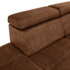 Set canapea BLOIS, maro, pe stânga, 264x210x79 cm Kondela