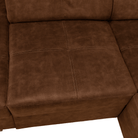 Set canapea BLOIS, maro, pe stânga, 264x210x79 cm Kondela
