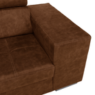 Set canapea BLOIS, maro, pe stânga, 264x210x79 cm Kondela