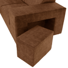 Set canapea BLOIS, maro, pe stânga, 264x210x79 cm Kondela