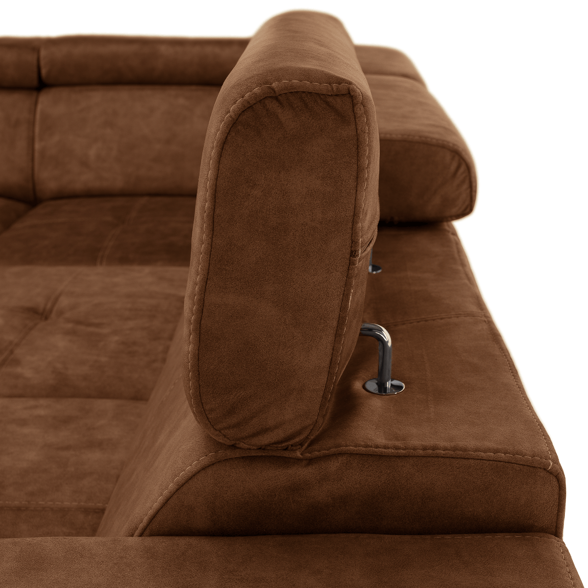 Set canapea BLOIS, maro, pe stânga, 264x210x79 cm Kondela