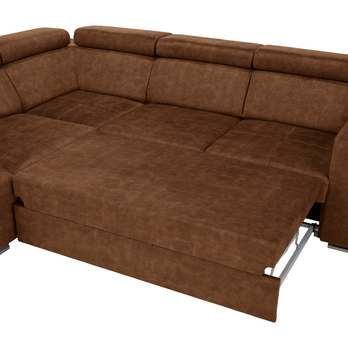 Set canapea BLOIS, maro, pe stânga, 264x210x79 cm Kondela