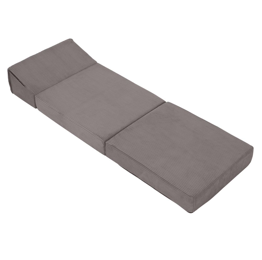 Saltea pliabilă/fotoliu extensibil TERAMO, 2în1, gri, 90x82x55 cm Kondela