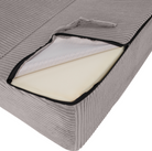 Saltea pliabilă/fotoliu extensibil, 2în1, gri, MALEN Kondela