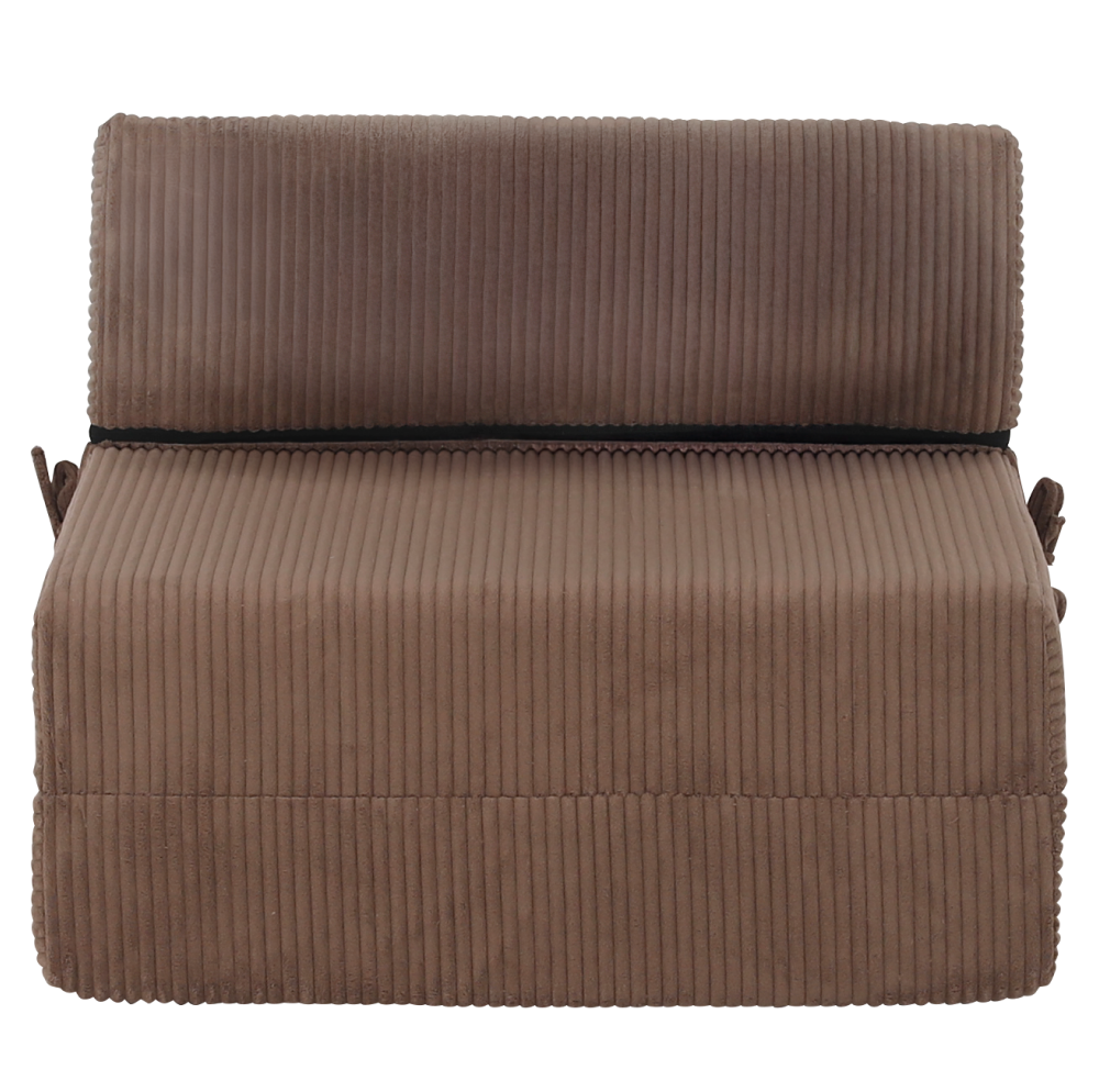 Saltea/fotoliu extensibil TERAMO, 2în1, gri deschis, 90x82x55 cm Kondela