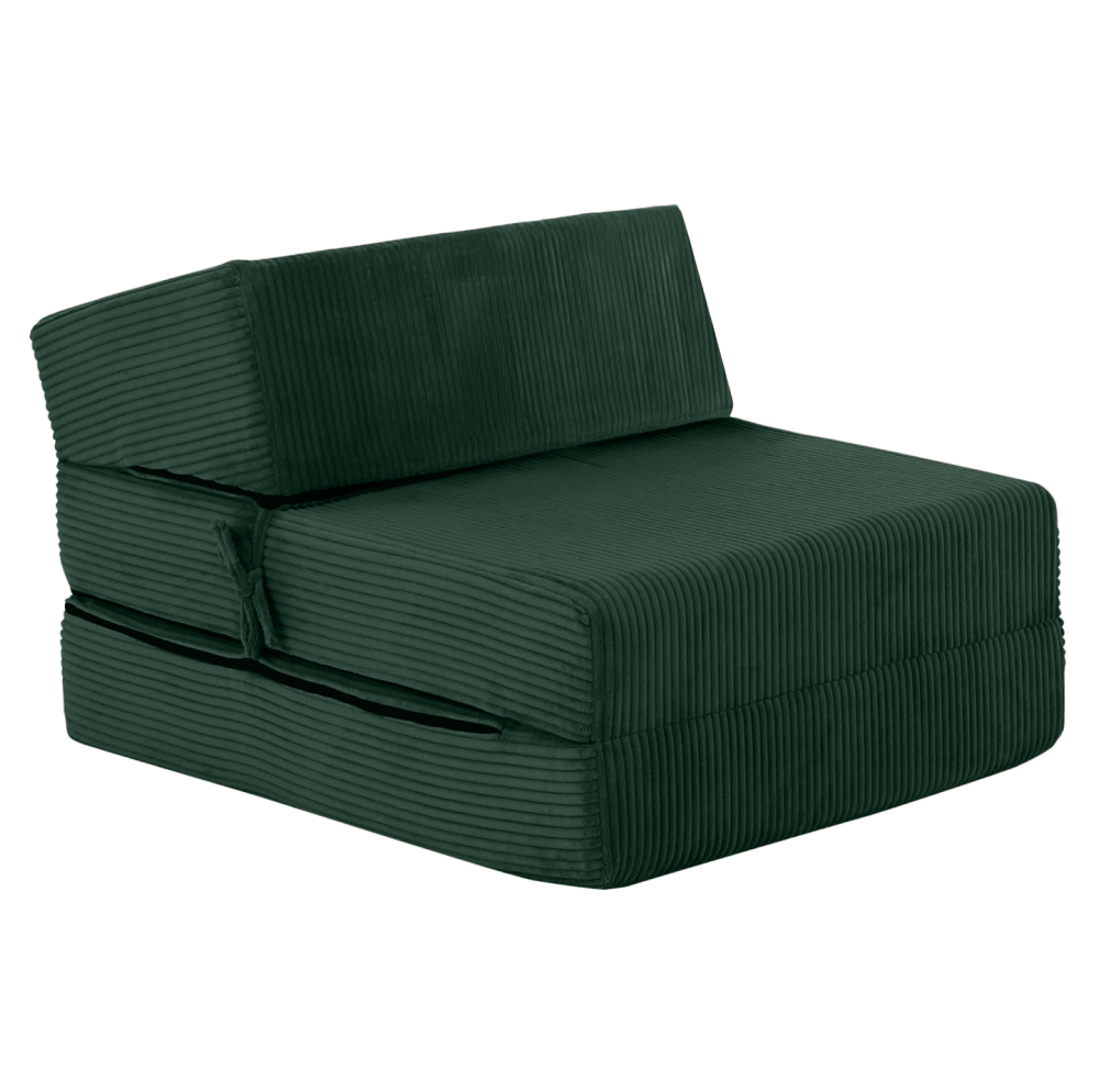 Saltea/fotoliu extensibil, 2în1, verde, MALEN Kondela