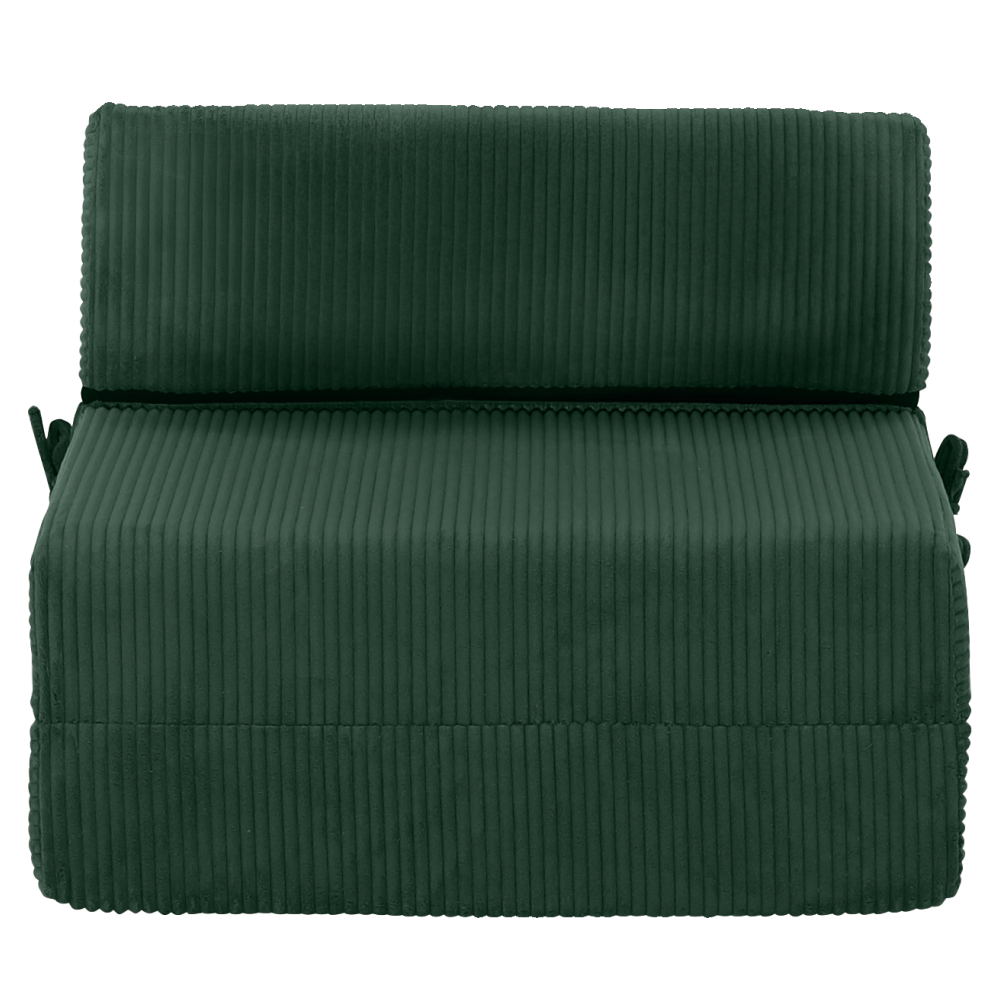 Saltea/fotoliu extensibil TERAMO, 2în1, verde, 90x82x55 cm Kondela