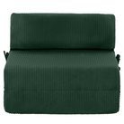 Saltea/fotoliu extensibil, 2în1, verde, MALEN Kondela
