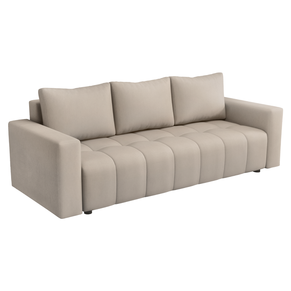 Canapea extensibilă MERANO, gri-bej, 232x92x70 cm Kondela