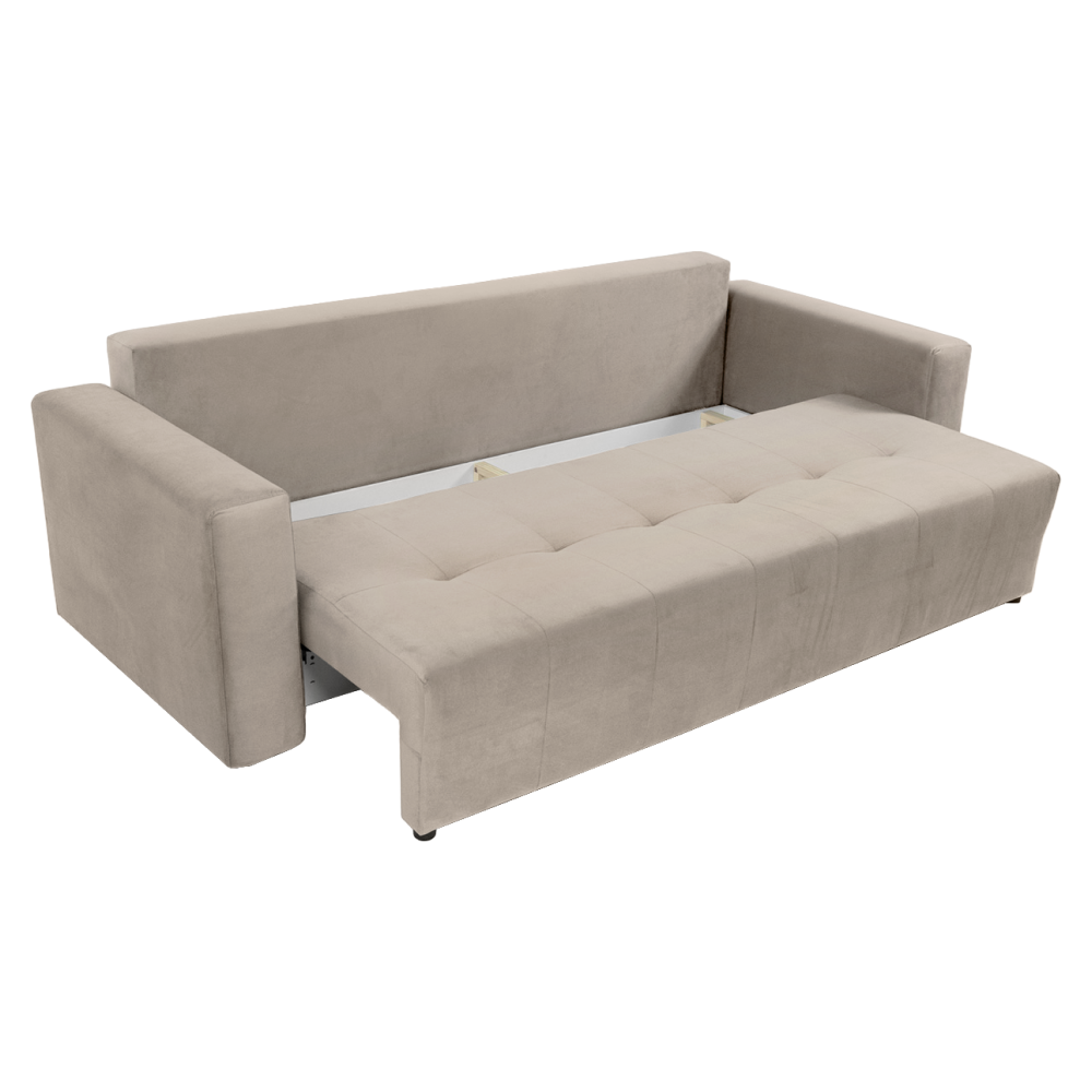 Canapea extensibilă MERANO, gri-bej, 232x92x70 cm Kondela