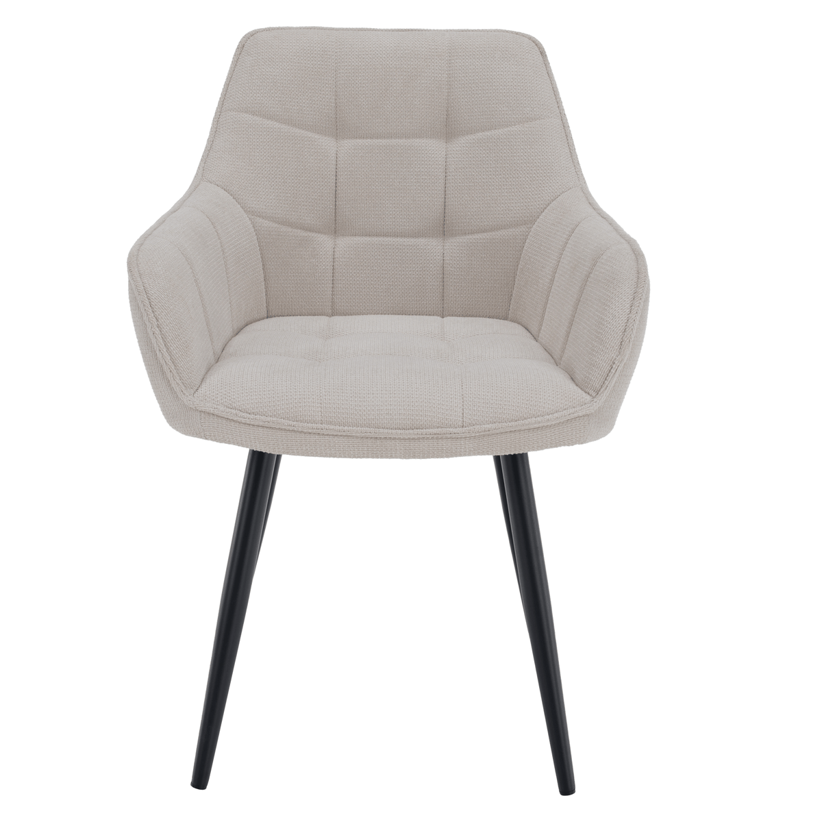 Scaunul de design NOTO, bej/negru, 58.5x62x86 cm Kondela