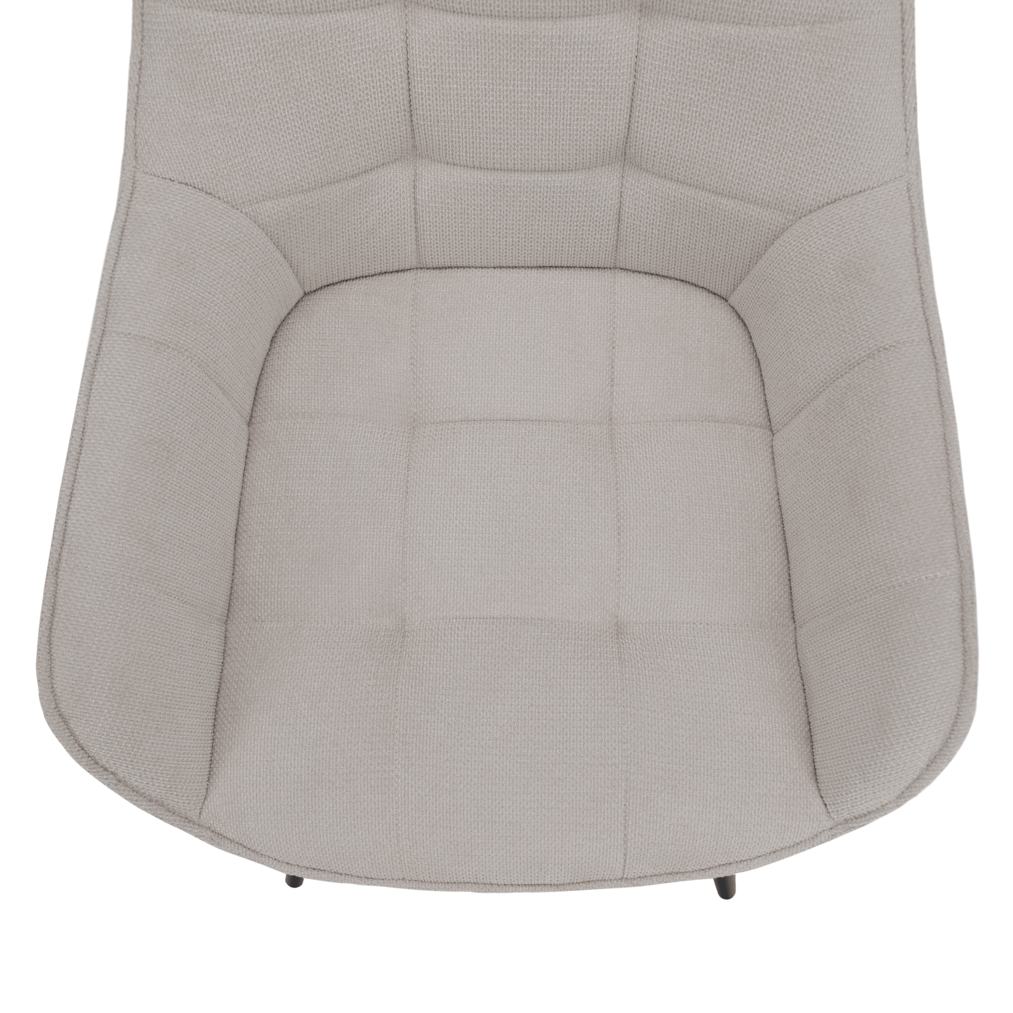 Scaunul de design NOTO, bej/negru, 58.5x62x86 cm Kondela