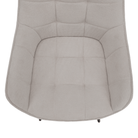 Scaunul de design NOTO, bej/negru, 58.5x62x86 cm Kondela