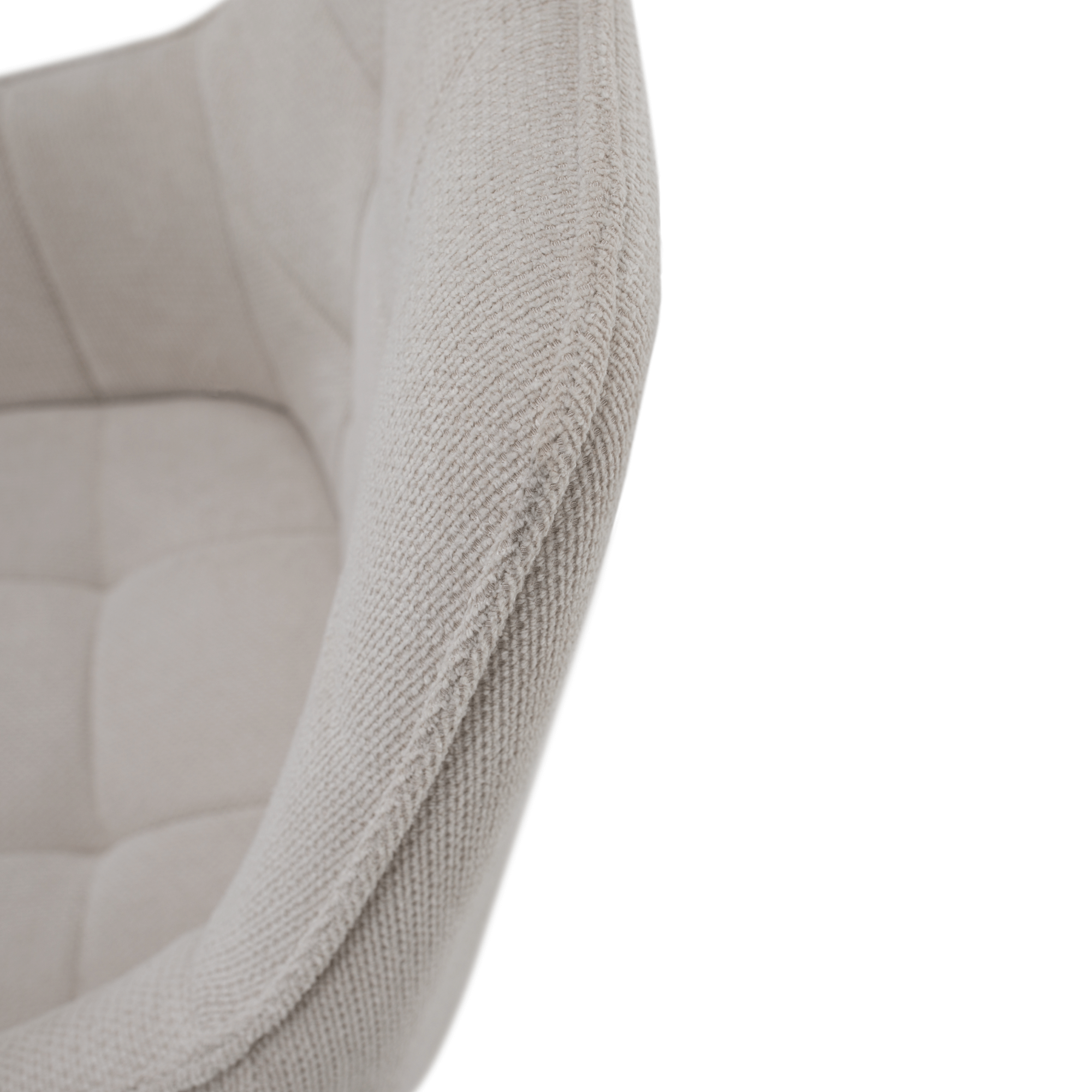 Scaunul de design NOTO, bej/negru, 58.5x62x86 cm Kondela