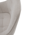 Scaunul de design NOTO, bej/negru, 58.5x62x86 cm Kondela