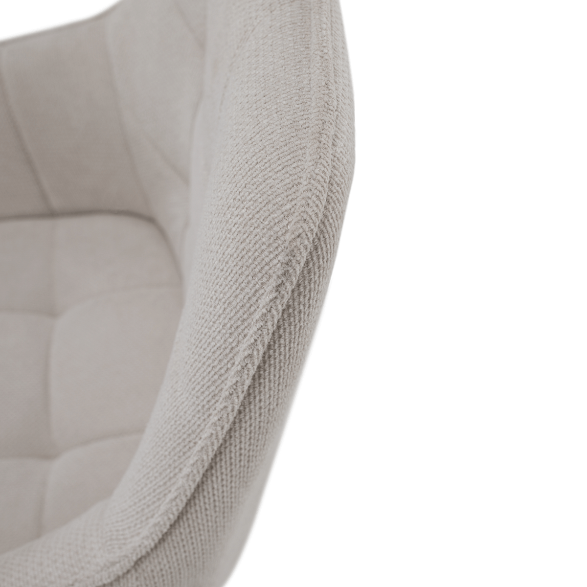 Scaunul de design NOTO, bej/negru, 58.5x62x86 cm Kondela