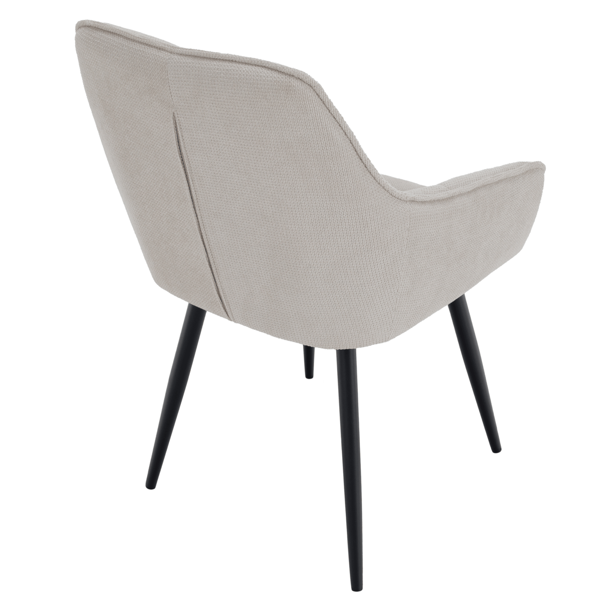 Scaunul de design NOTO, bej/negru, 58.5x62x86 cm Kondela
