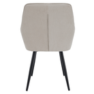 Scaunul de design NOTO, bej/negru, 58.5x62x86 cm Kondela