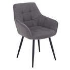 Scaun de design NOTO, gri/negru, 58.5x62x86 cm Kondela