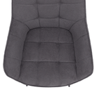 Scaun de design NOTO, gri/negru, 58.5x62x86 cm Kondela