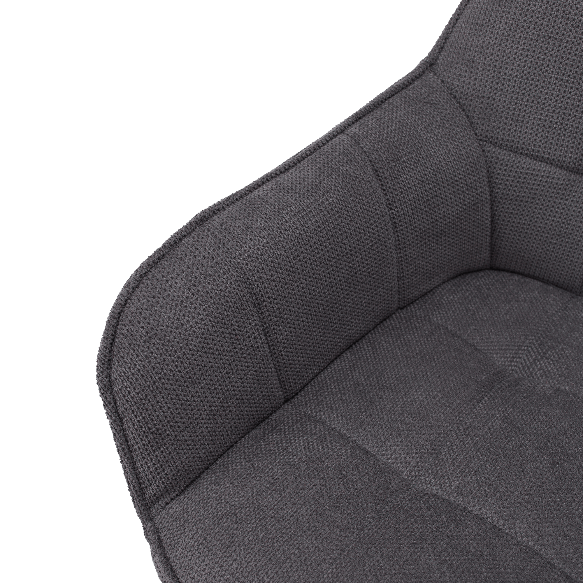Scaun de design NOTO, gri/negru, 58.5x62x86 cm Kondela
