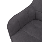 Scaun de design NOTO, gri/negru, 58.5x62x86 cm Kondela