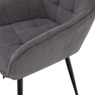 Scaun de design NOTO, gri/negru, 58.5x62x86 cm Kondela