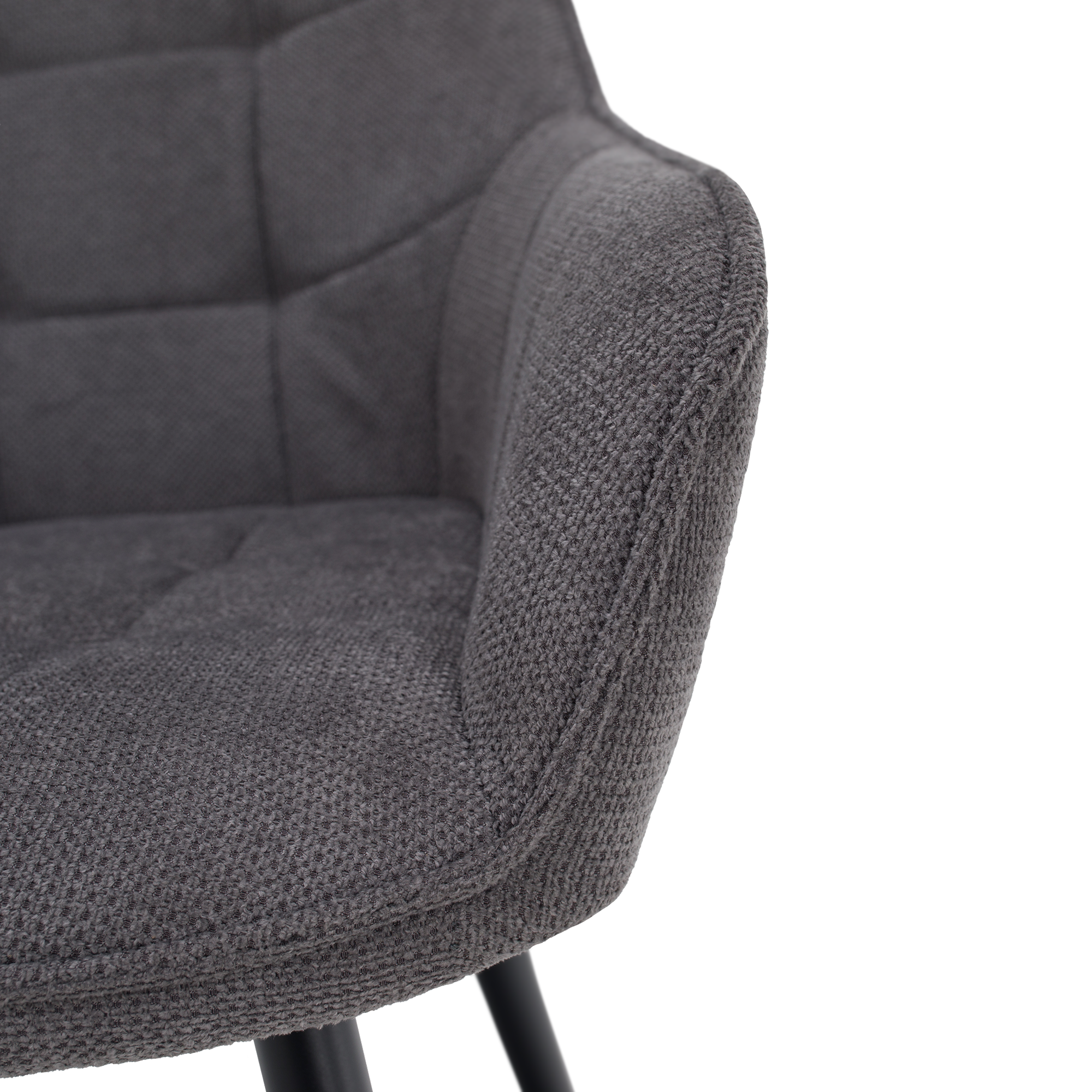 Scaun de design NOTO, gri/negru, 58.5x62x86 cm Kondela