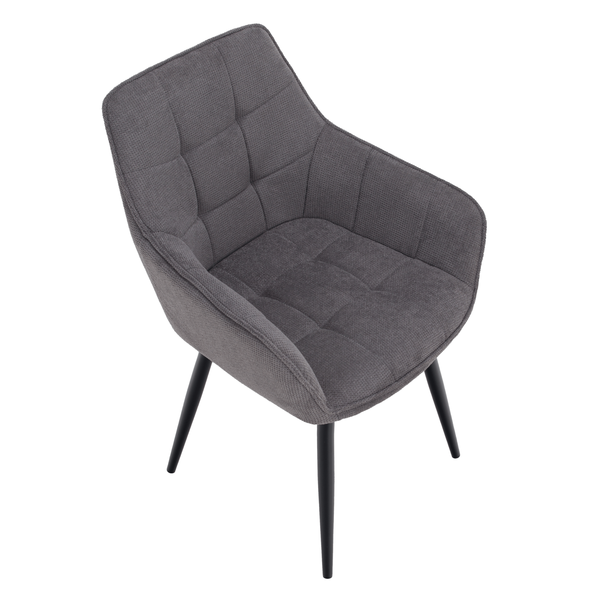 Scaun de design NOTO, gri/negru, 58.5x62x86 cm Kondela