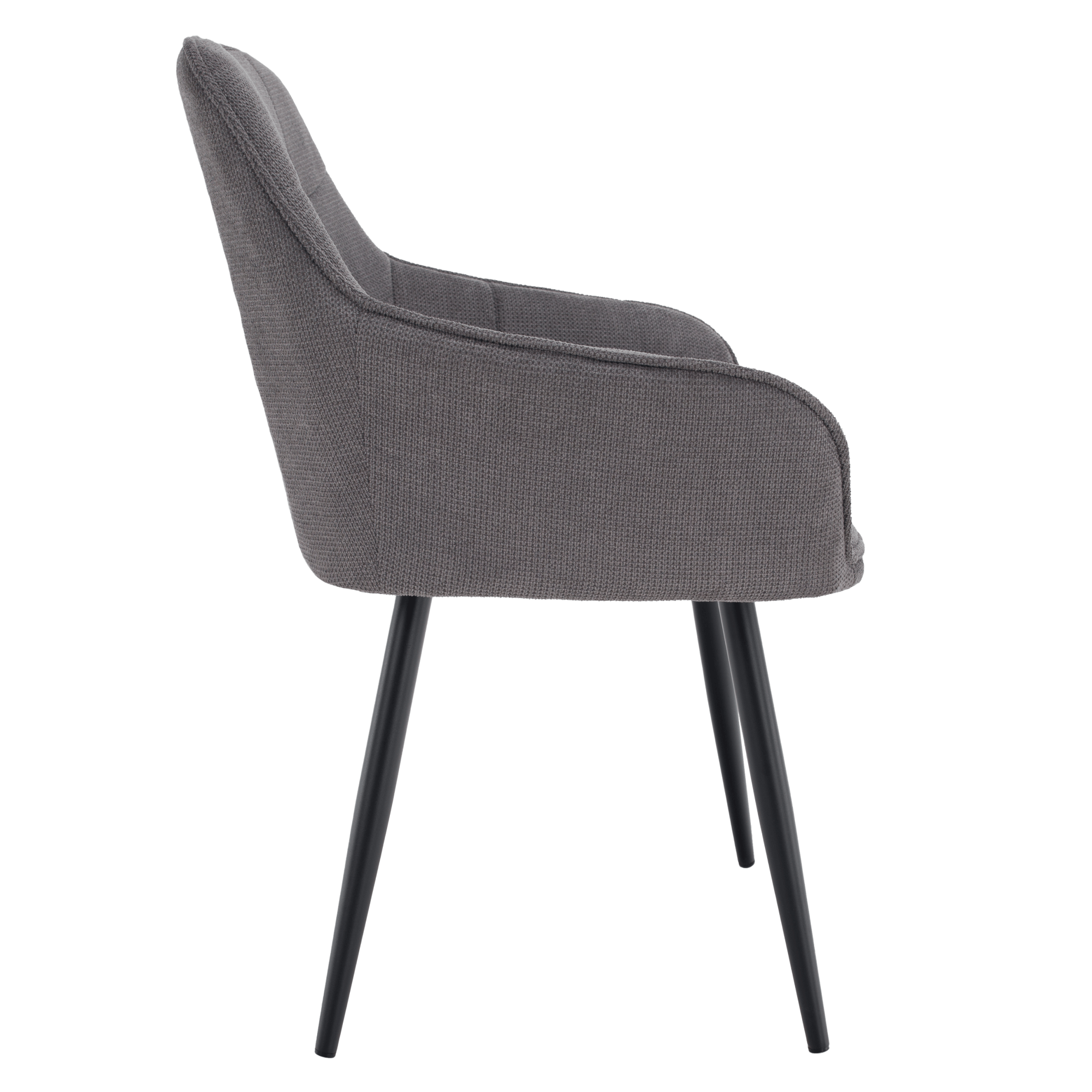 Scaun de design NOTO, gri/negru, 58.5x62x86 cm Kondela