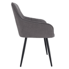 Scaun de design NOTO, gri/negru, 58.5x62x86 cm Kondela
