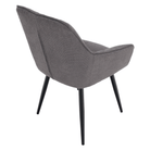 Scaun de design NOTO, gri/negru, 58.5x62x86 cm Kondela