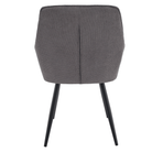 Scaun de design NOTO, gri/negru, 58.5x62x86 cm Kondela
