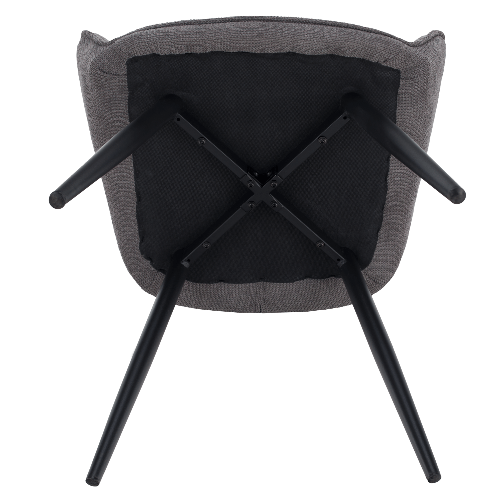 Scaun de design NOTO, gri/negru, 58.5x62x86 cm Kondela