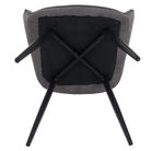 Scaun de design NOTO, gri/negru, 58.5x62x86 cm Kondela