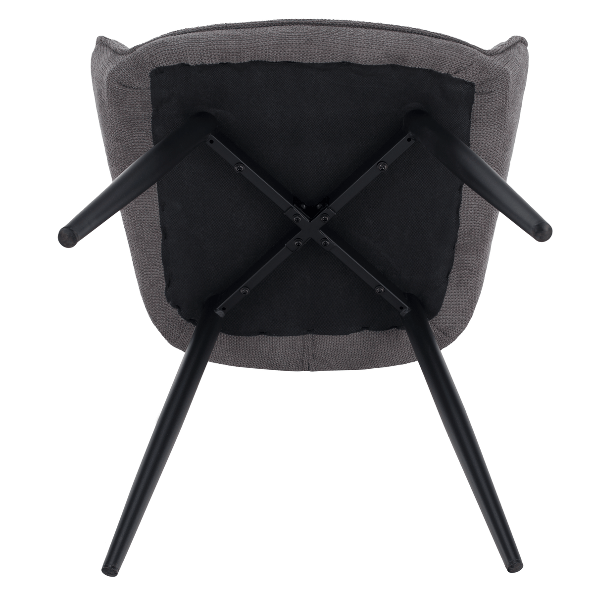 Scaun de design NOTO, gri/negru, 58.5x62x86 cm Kondela