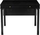 Masa extensibila Andas cu spatiu de depozitare , MDF , Negru 104-145 cm latime Arboteca