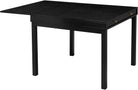 Masa extensibila Andas cu spatiu de depozitare , MDF , Negru 104-145 cm latime Arboteca