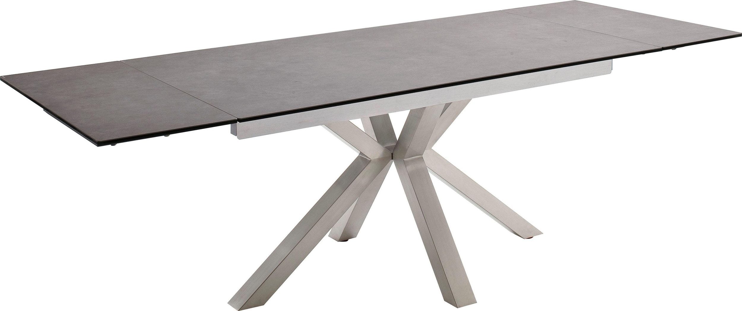 Masă extensibilă Nagano 160–240 cm, blat ceramic antracit Arboteca