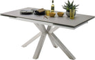 Masă extensibilă Nagano 160–240 cm, blat ceramic antracit Arboteca