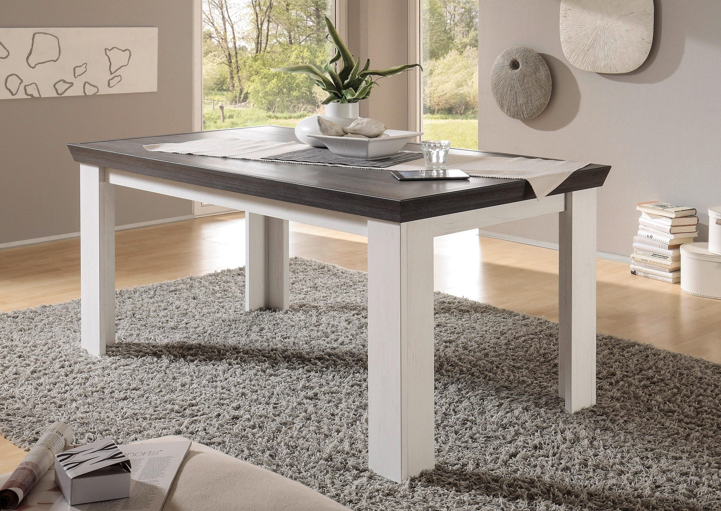 Masa Siena, 160 cm, Alb-Wenge Arboteca