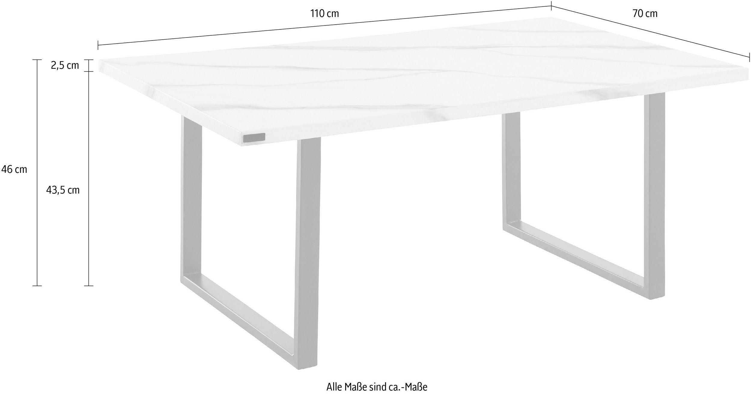 Masuta de cafea Madox, MDF, 110 cm Arboteca
