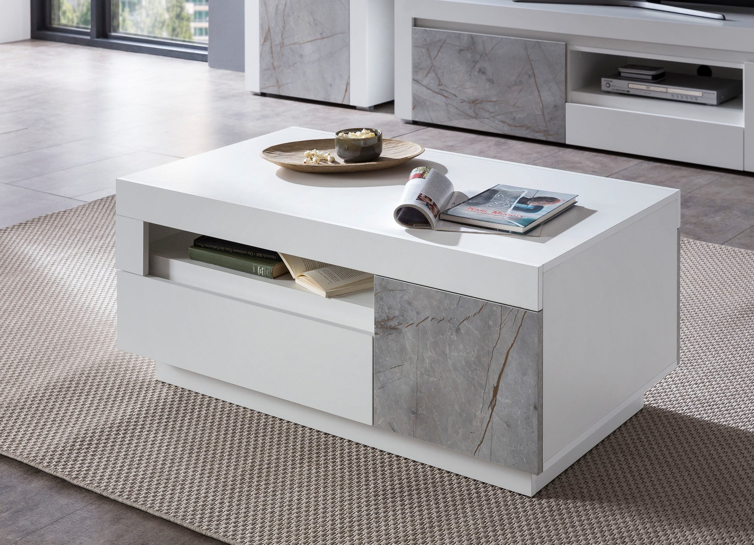Masuta de cafea Stone Marble , 100 cm latime Arboteca