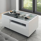 Masuta de cafea Axxa , Alb-Gri , 100 cm Arboteca