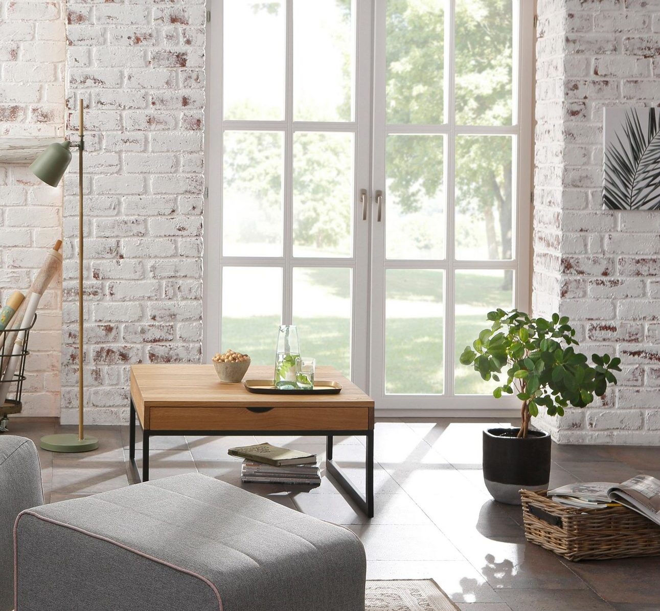 Masuta de cafea Betula, lemn masiv, 80 cm latime Arboteca