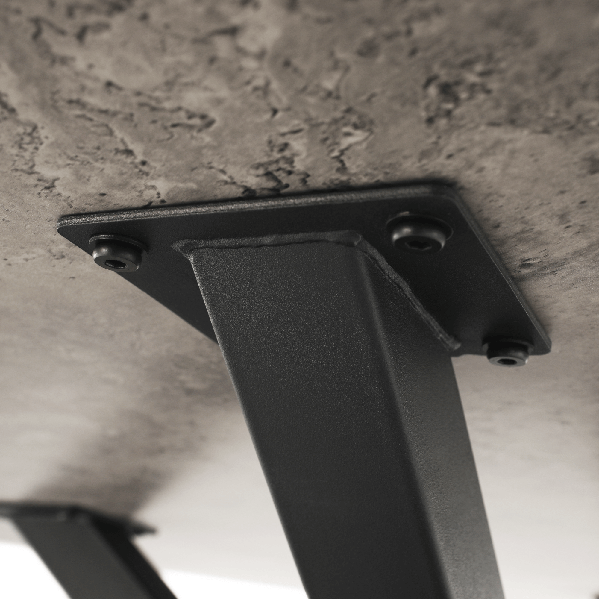Masă de luat masa KRAPINA, gri carbon / negru, diametru 120 cm Kondela